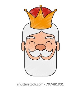 king wizard head avatar character