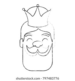 king wizard head avatar character