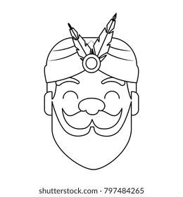 king wizard head avatar character