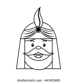 King wizard icon epiphany isolated design