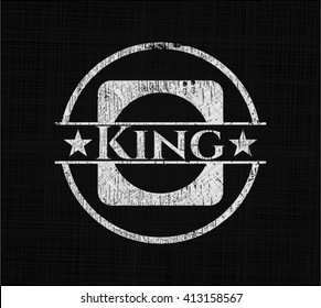 King written on a chalkboard