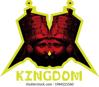 kingdom ancient artwork vector design
