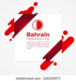 Kingdom of Bahrain Independence Day Vector Template Design Illustration