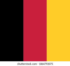 The Kingdom of Belgium flag