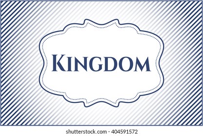 Kingdom  card or banner