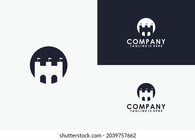 Plantilla de diseño de logotipo de Castillo de Reino