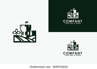 Kingdom Castle Logo Design Template