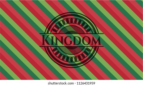 Kingdom christmas emblem.