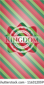 Kingdom christmas emblem.