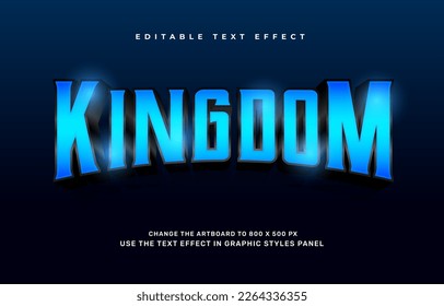Kingdom editable text effect template