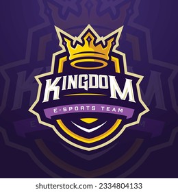 Kingdom Esports Logo for Gaming Tournament and Esports Team