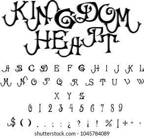 Kingdom heart - Medieval vector front with shadow