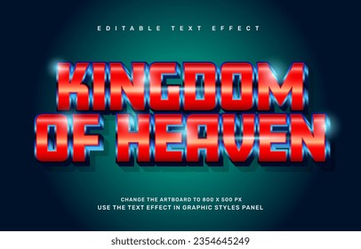 Kingdom of heaven editable text effect template