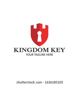 kingdom key logo vector illustration