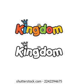 Kingdom Kid Logo - kingdom text logo template for kids