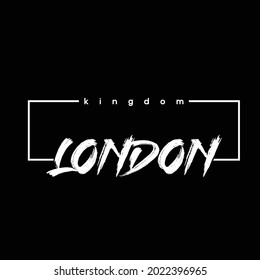 kingdom london vintage typographic style