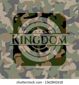 Kingdom on camo texture