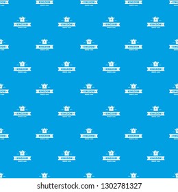 Kingdom pattern vector seamless blue repeat for any use