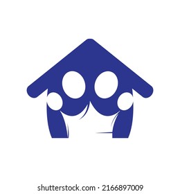 Kingdom pet shop vector logo design. Paw symbol with crown logo vector illustration.	