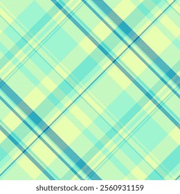 Kingdom seamless background fabric, stroke texture pattern tartan. Swatch vector check plaid textile in lime and mint colors palette.