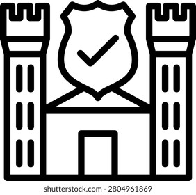 Kingdom Sentinel Vector Design Icon Style
