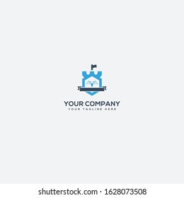 kingdom shield logo design and lock digital logo lock kingdom badge