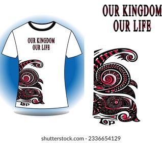 Kingdom t shirt ,vector file.