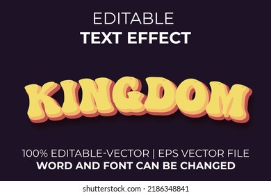 Kingdom Text Effect, Easy To Edit