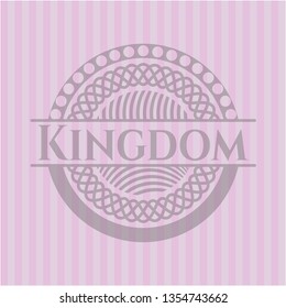 Kingdom vintage pink emblem