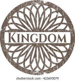 Kingdom vintage wood emblem