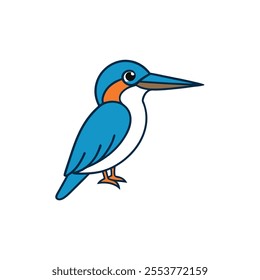 kingfisher- (1) of a vector silhouette
