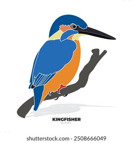 Kingfisher ícone pássaro, ícone pássaro, KINGFISHER, caçador de peixes
