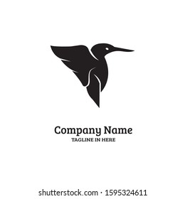 kingfisher bird is rare in Australia Asia, very suitable for the emblems of airlines and tourism logos