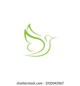 kingfisher bird simple logo design