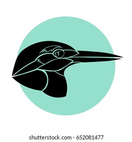 kingfisher graphic art