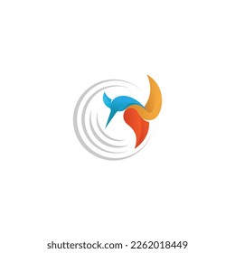 Kingfisher Logo Design Idea with white background.