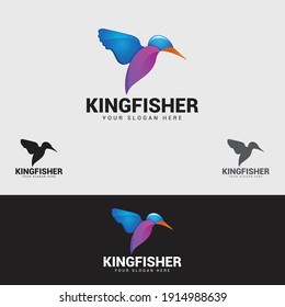 
KINGFISHER logo design vector template