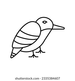 Icono del vector Kingfisher que puede modificar o editar fácilmente

