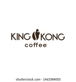kingkong coffee logo vector modern minimalis 