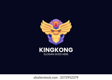 Kingkong Gradient Colorful Logo. Vector Illustration