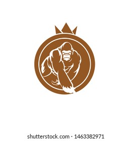 ilustración vectorial del logotipo kingkong king