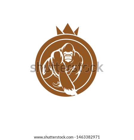 kingkong king logo vector illustration