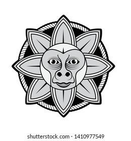 Kingkong Logo Ilustration Vector Design