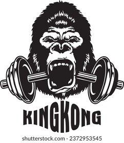 
KINGKONG WEIGHT LOGO he break the dumble with his teath us of t shirt mug