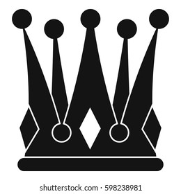 Kingly crown icon. Simple illustration of kingly crown vector icon for web