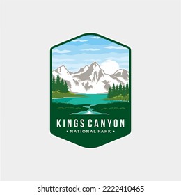 Kings Canyon National Park Emblem patch logo illustration