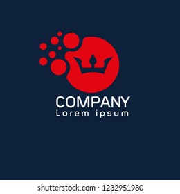 King's crown logo concept. Designed for your web site design, logo, app, UI