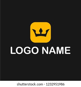 King's crown logo concept. Designed for your web site design, logo, app, UI
