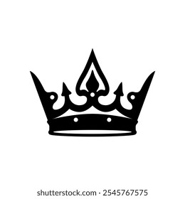 King's Crown Logo Design com ilustração estilo moderno