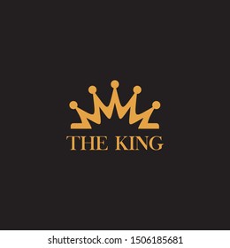 King's crown logo design vector template